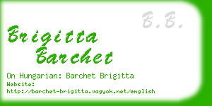 brigitta barchet business card